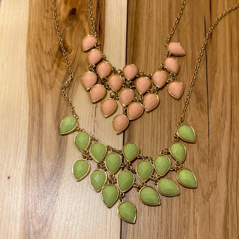 Necklaces kept in ziplock bags/ great condition